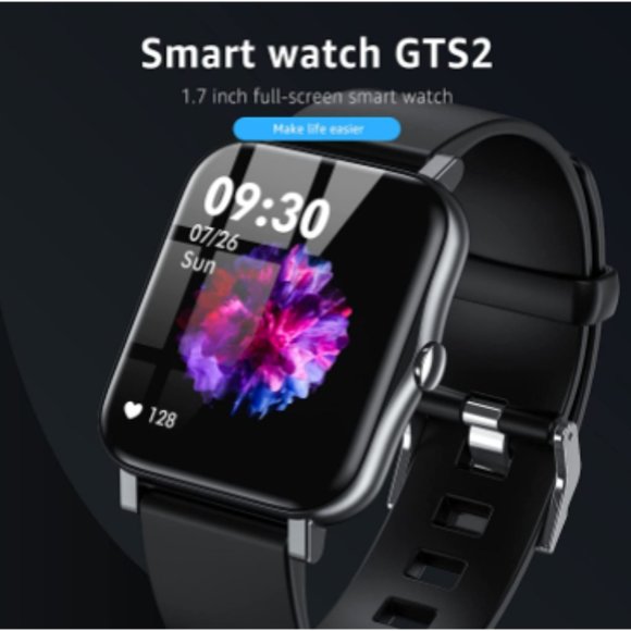 Smart Watch for iOS/Android - Unisex - 100 Sport Modes - IP68 Waterproof (Black) main image 10